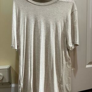 Lululemon Athletica Balancer Light Beige heather medium tee men